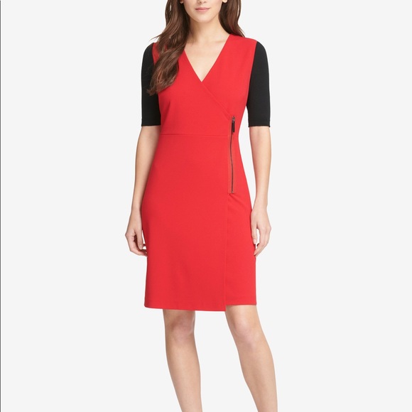 NWT DKNY Colorblock Dress - Picture 1 of 4